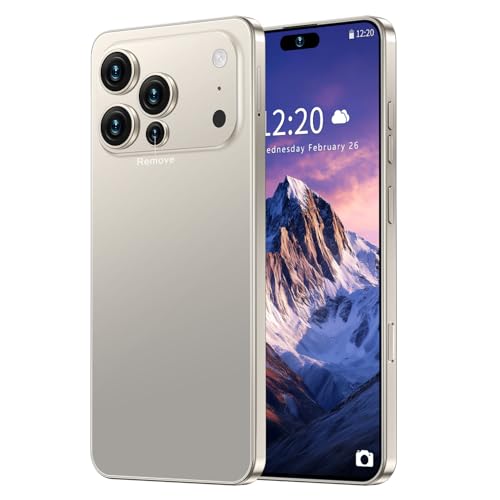 SZV 17 PM 12+512GB Smartphone Unlocked Cell Phone,6.99" HD Screen Android 15 Battery 7000mAh Unlocked Phone,Face ID/Fingerprint Button Unlock/Photos/Dual SIM/5G/GPS (Grey)