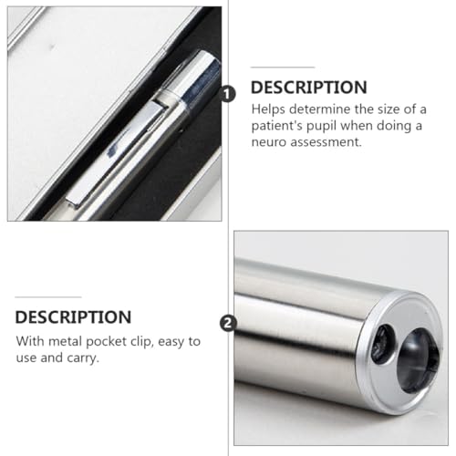 Linterna recargable USB tipo bolígrafo LED DOITOOL de acero inoxidable para uso médico 3