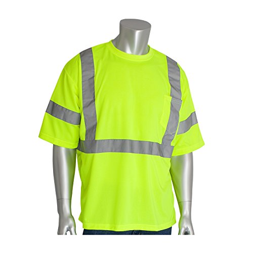PIP 313-1400-LY/XL ANSI Class and CAN/CSA Z96 X-Back Short Sleeve T-Shirt