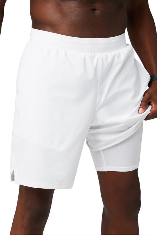 Fabletics Men's The Fundamental Short II (Lined), Workout, Running, Training, Gym, Yoga, Ultra Lightweight