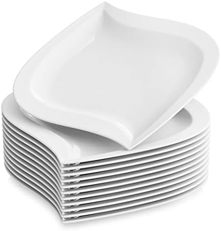 MALACASA, seria Elvira, 6 sztuk porcelanowy stojak na jajka białe