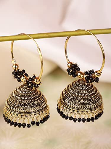 Shining Diva Fashion Latest Stylish Traditional Hoop Jhumki Earrings for Women & Girls