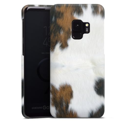 Peau de vache pour coque Samsung S9 Duos texture fourrure