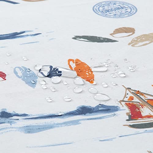 Ds Bath Yachots Shower Curtain,Fabric Shower Curtain,Contemporary Shower Curtains For Bathroom,Print Bathroom Curtains,Waterproof Shower Curtain,72" W X 72" H #TOP1