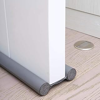 96cm Flexible Door Bottom Sealing Strip Guard Sealer Stopper Weatherstrip Wind Dust Blocker Protector (1, White)