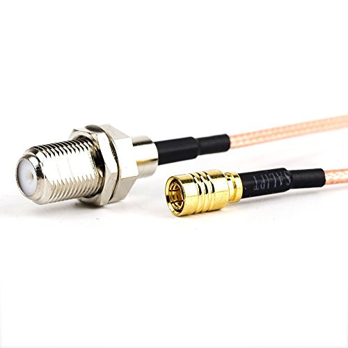Eagles 2PCS 12inch/30cm/1ft RF Coaxial Coax RG316 Cable Adapter Assembly - SMB Female to F Female Connector for XM Sirius Satellite Radio Antenna -  4330083767