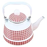 Hervidor de café, hervidor de cocina, jarra de metal, vintage, hervidor de agua, inducción. Hervidor de esmalte de alta calidad de grado alimenticio, capa de esmalte, seguro y duradero, fácil de limpiar y fácil de usar.