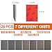 VRKET 28 Pcs 180-3000 Grit Sanding Sponge,Ultra Fine Sandpaper,Soft Foam Hand Sander Block Wet Dry Sanding Pads for Automobile Wood Furniture Metal Drywall Polishing