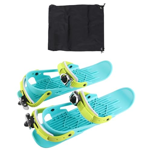 Gazaar Mini Short Ski Skates for Snow, Skis for Winter Shoes Short Snowskates Snowblades Skiboards, Winter Portable Snowblades Skis Shoes Adjustable Ice Skates, Mini Skating Ski Shoes