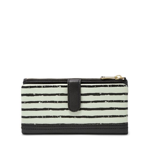 Fossil GELDBÖRSE - Erin Printed Tab Clutch - Mint