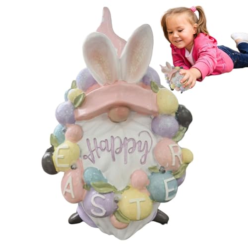 Figurine lapin œuf de Pâques statuette de collection aux finitions soignées