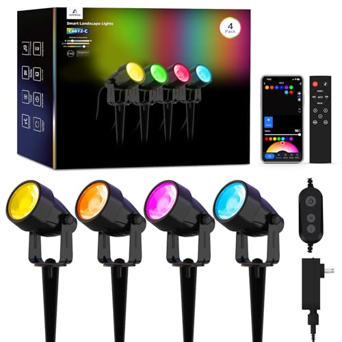 APPECK RGBW Landscape Lights with App Control (4 Pack)