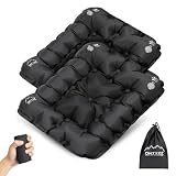 ONTYZZ 2 Pack Black Inflatable Air Seat Cushion Inflatable Stadium Cushion