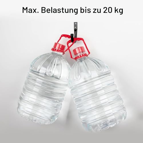 Kitmiido Wandhaken für Garage, 9er-Set J-Haken, Robuste Haken für Leitern und schwere Lasten