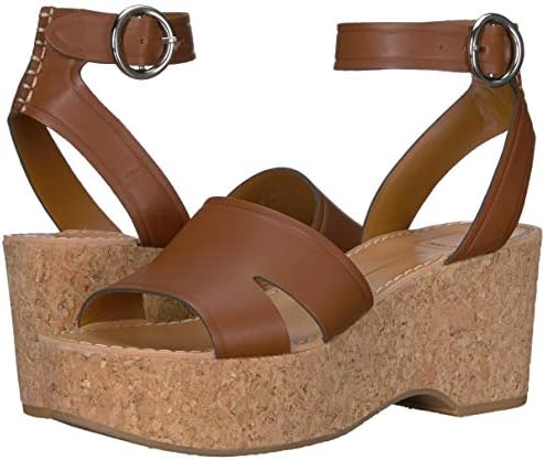 Dolce Vita Women's Linda Wedge Sandal brown leather 10 M US | Image 6