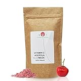 polvo facial compacto La mascarilla biOty garden con Vitamina C estimula la síntesis de colágeno y elastina, y promueve la recuperación del tono, firmeza y resplandor.