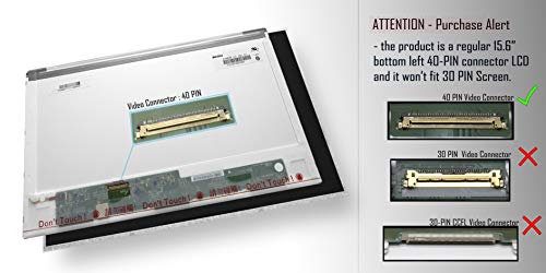 Tela de laptop LCD de 15,6