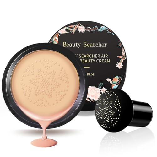 Mushroom Head Air Cushion CC Cream Foundation Cover Corrector Maquillaje Hidratante Brillo Pigmento Base líquida, incluso tono de piel Base de maquillaje BB #Light White