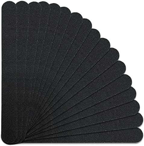 LAMXD 20 PCS Nail Files, Professional Nail Files Double Sided Emery Board, Fingernal Buffing Files Set for Home, 100/180 Grit(Black)