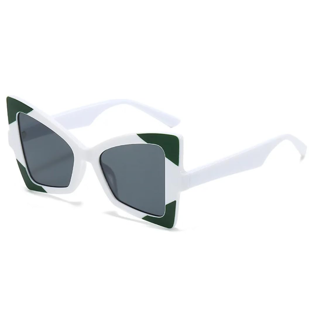 Lunettes œil de chat léopard rétro d'exception, finition contrastée punk chic - 8