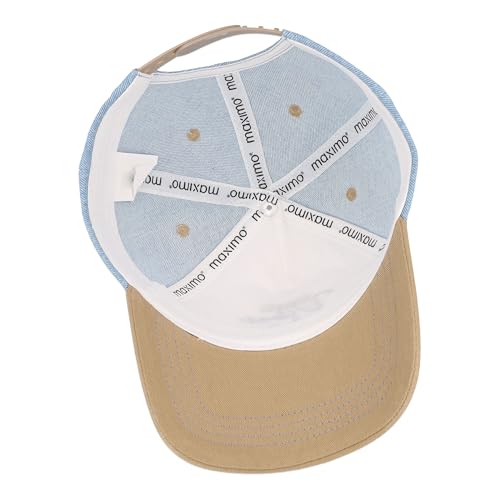 Casquette enfant maximo aspect denim style snap-back bleu