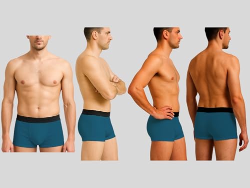 Image of HK47 Men Underwear Pack, Ice Silk Stretchable Breathable Trunks, Regular Fit Men's Brief, Anti Bacterial Quick Dry Innerwear for Men