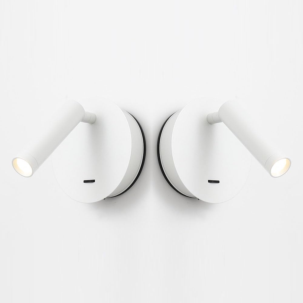 Mini applique murale sans fil LED rechargeable à batterie pour chevet et lecture