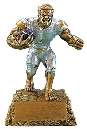 Decade Awards Football Monster Trophy - Triumphant Beast Gridiron Award - 6.75 Inch Tall - Engraved Plate On Request #TOP1