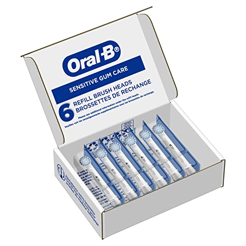 Image of Oral-B Sensitive Gum Care Electric Toothbrush Replacement Brush Heads, 6 Count(Pack of 4)