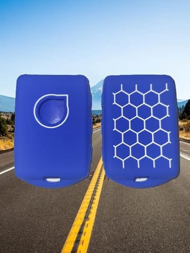 StyleC Silicone Key Protective Case compatible with VOLVO XC90 2018-20 XC40 XC60 XC90 V60 V90 S90 (Blue)