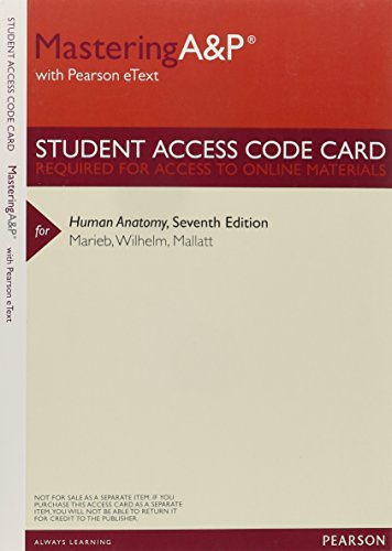 Mastering A&p - Access for Human Anatomy 0321859308 Book Cover