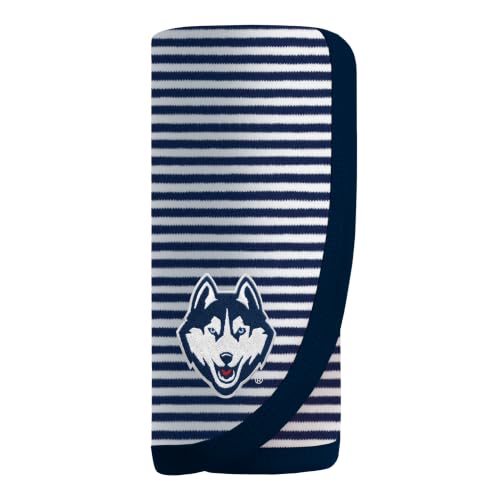 Striped Blanket, UCONN Huskies, Navy/White, Unisex, 37.5" X 33.5"