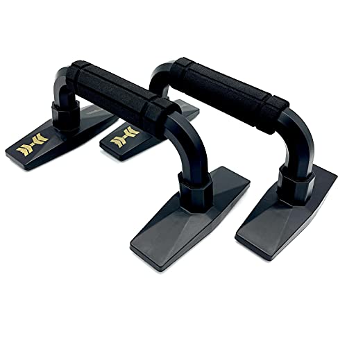 HANTELFREUNDE Liegestützgriffe, Push-Up Bars, Griffe mit Schaumstoffbezug, Unterseite aus Gummi, Liegestütze für Brusttraining Cover