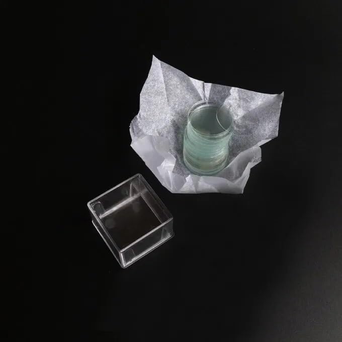 100 pièces Accessoires pour microscope, Lames de microscope en verre petites 3mm 4mm 5mm 19mm, Couvre-lames en verre pour microscope, Lames rondes vierges, Performance fiable et durabilité(5mm)