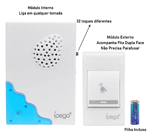 Campainha Sem Fio Wireless de Longo Alcance