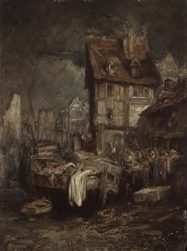Impression Peinture Huile Intérieur d'un port Toile Anti-UV Grand Format