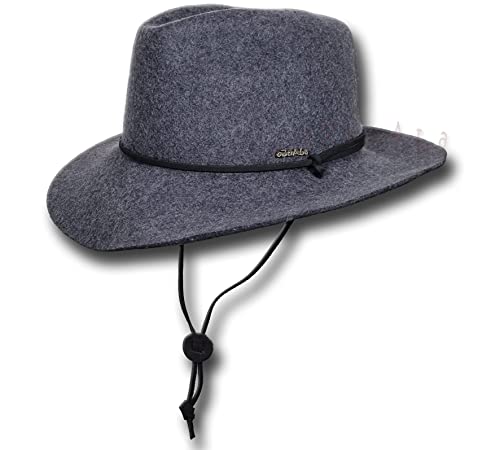 Chapeau de feutre et cuir Oztrala HW04 pour rester au chaud avec style