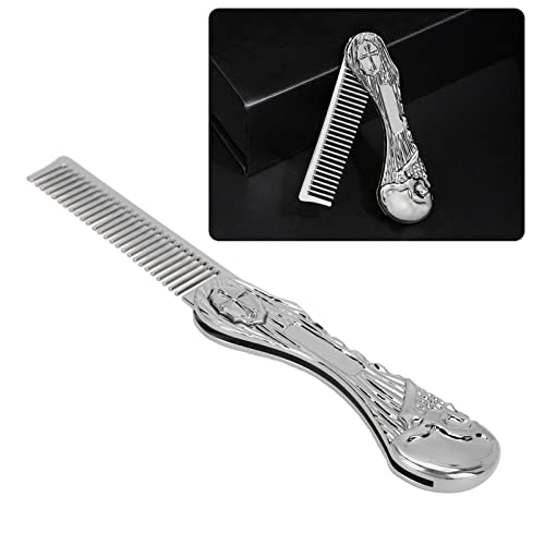 Peine plegable zinc aleación antiestático portátil miniatura 5