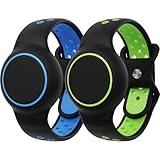 Waterproof Bracelets Compatible with AirTag for Kids, 2 Packs Silicone Holder with Hidden Cover Design Wristband Compatible with AirTag for Child, Breathable GPS Tracker Holder for Kids BGB