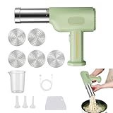 Automatische Handheld Noodle Maker,Elektrische Nudelmaschine 2600 mAh mit 5 verschiedene Nudelmodi,Nudelbereiter für selbstgemachte Nudeln/Spaghetti/Makkaroni