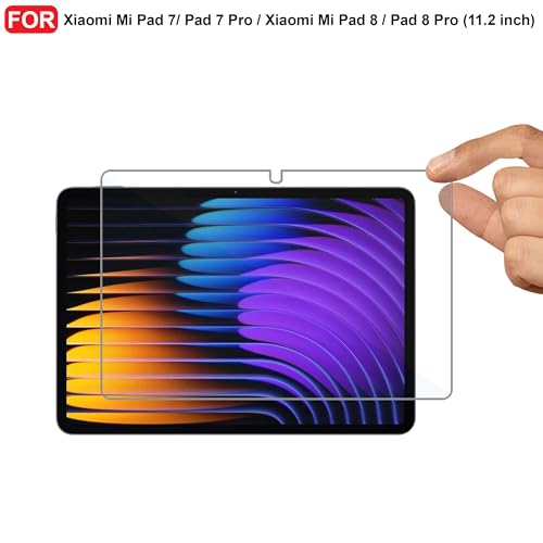 Image of CEDO Xiaomi Mi Pad 7 / Pad 7 Pro /Xiaomi Mi Pad 8 / Pad 8 Pro (11.2 inch) Tempered Glass | Screen Protector Clear Tempered Glass for Xiaomi Mi Pad 7 / Pad 7 Pro /Xiaomi Mi Pad 8 / Pad 8 Pro (11.2 inch)