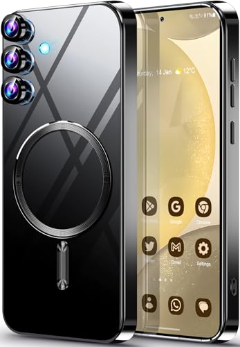 Coque Samsung S24 MagSafe transparente avec protection objectif photo Neivi anti-choc