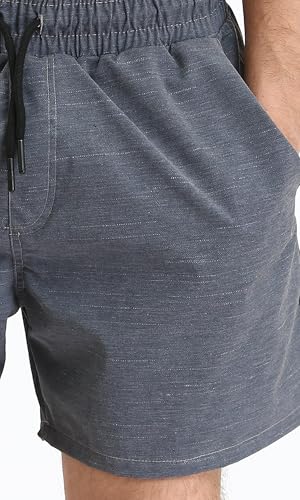 Ravin Slip On Summer Swim Short - Heather Dark Grey, M