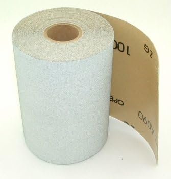 Stick-on PSA Sandpaper Roll, 4.5" Wide, 10 Yds. Long, 320 Grit.