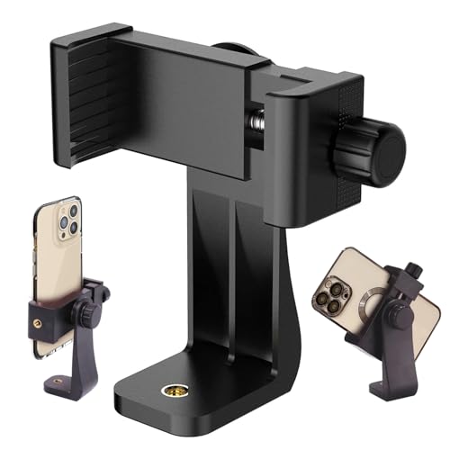 Image of Amazon Basics Rotating Mobile Holder with Adjustable Screw and 360 Swivel, for Any Tripod, Ring Light, Phone, Camera, and Video Camera, Ideal for Videographers and Photographers