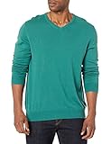 IZOD mens Fieldhouse V-neck Solid 12 Gauge Pullover Sweater, North Sea, XX-Large US