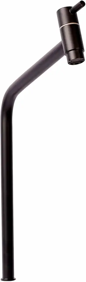 TKLA Torneira para Banheiro Link Bica Alta 45 Acabamento Preto Fosco Luxo Metal Inox Lavabo Lavatorio Fria