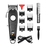 EOYLMIRL Mens Hair Clippers Electric Clipper Professional Leather Non-Slip Men's Trimmer Oil Head Carving Cutting Machine