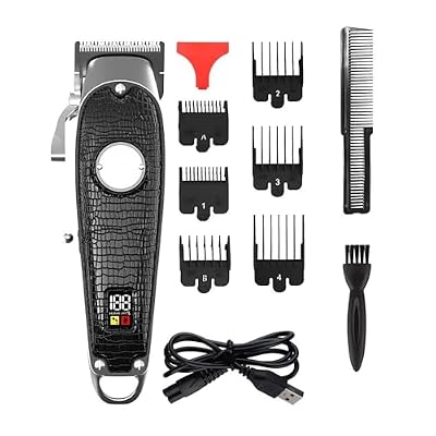 EOYLMIRL Mens Hair Clippers Electric Clipper Professional Leather Non-Slip Men's Trimmer Oil Head Carving Cutting Machine