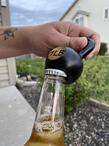Kettlebell Bottle Opener, 1lb | Patent pending | Weightlifting beer gifts for men and women | Gifts for dad who has everything